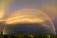 Aliens have occupied Santa Fe and put up a bubble-like protective force field.